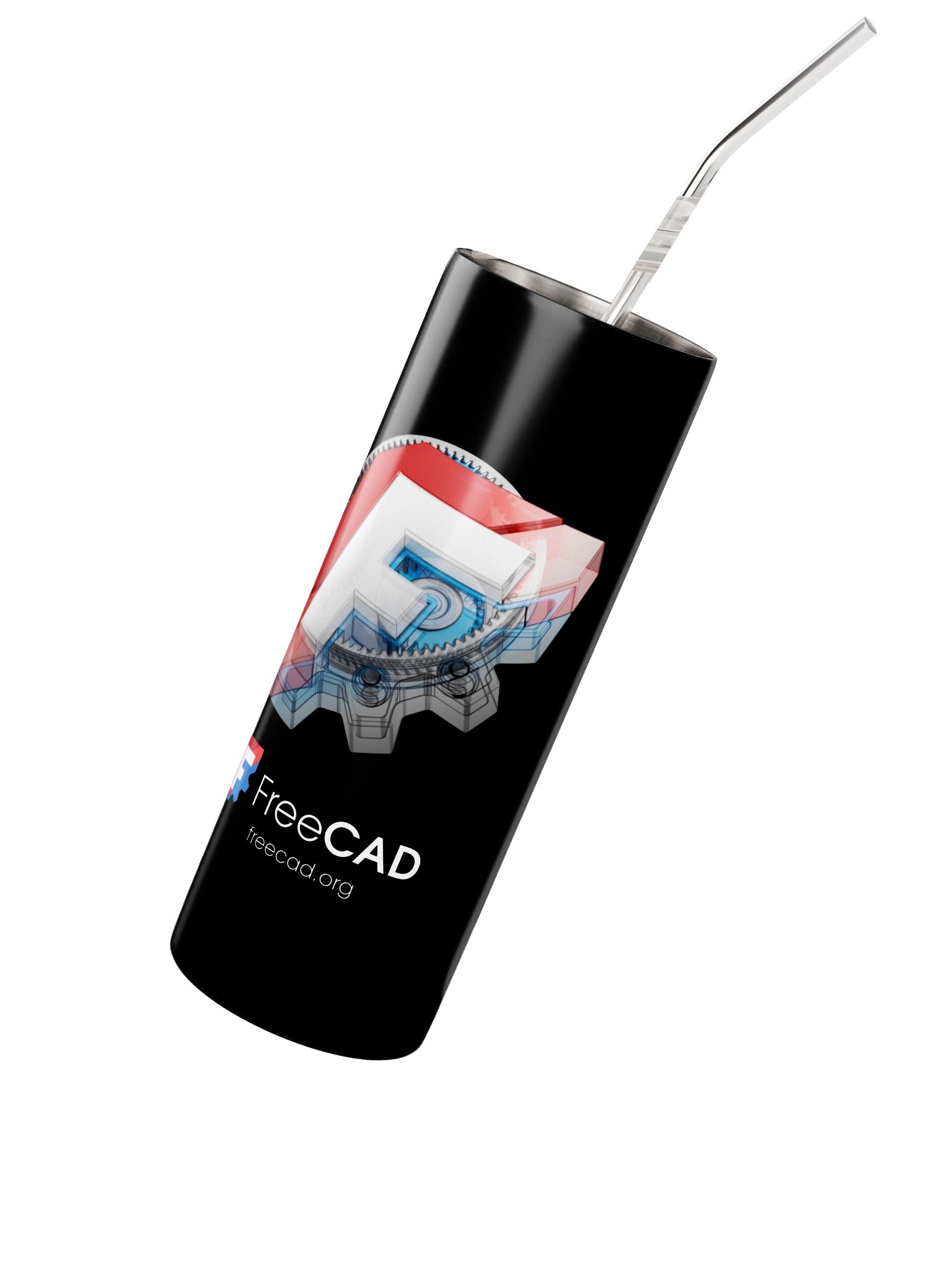 FreeCAD 2026 - Collectible Metal Tumbler - Black product image (2)