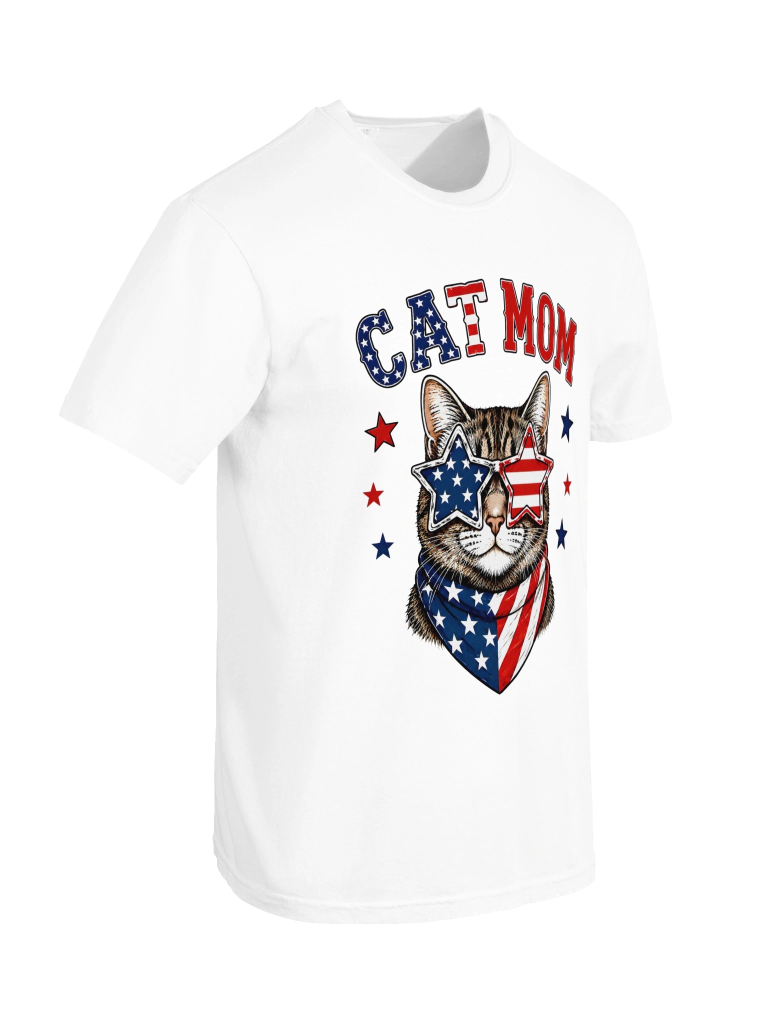 Patriotic Cat Mom T-shirt product image (4)