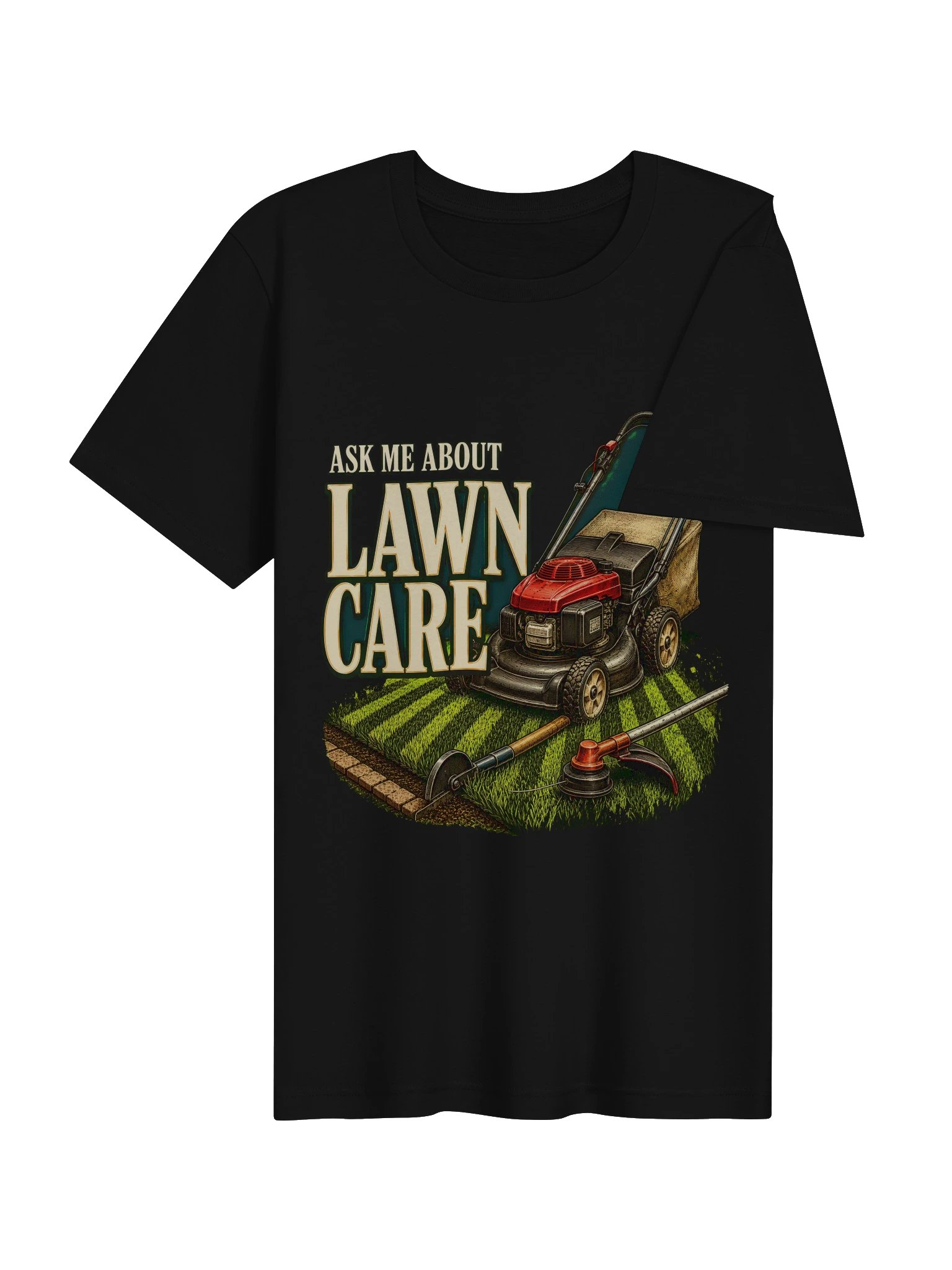 Ask Me About Lawn Care Tee product image (19)