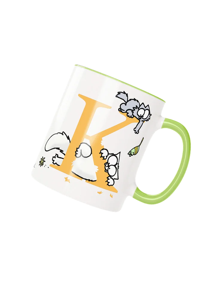 Cat Monogram Mug - K product image (1)