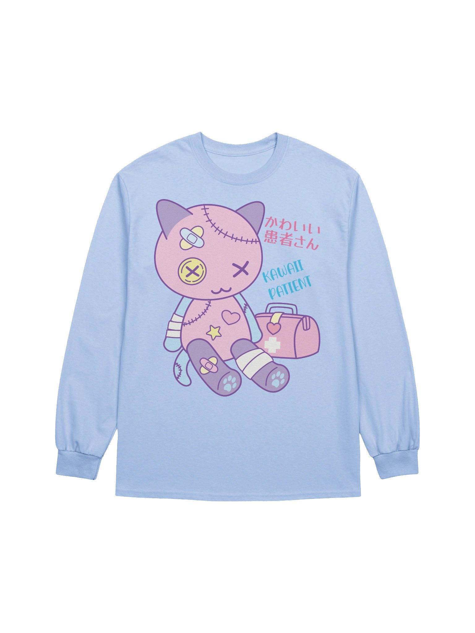 Kawaii Patient Toy Kitty - Unisex Adult Long Sleeve T-shirt product image (5)