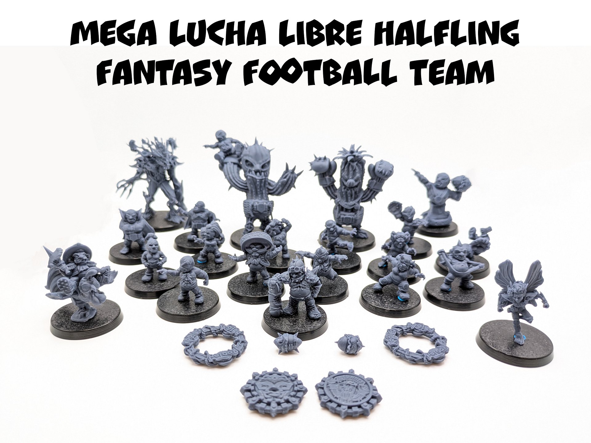 Lucha Libre Halfling Mega Fantasy Football Team - UGNI Miniatures product image (1)