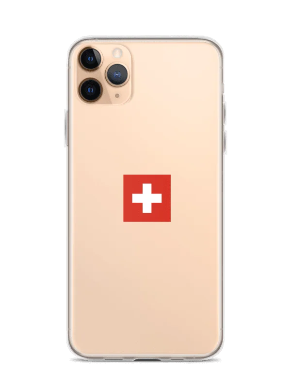 Swiss Flag Clear iPhone Case 🇨🇭 | Switzerland Travel Collection product image (3)