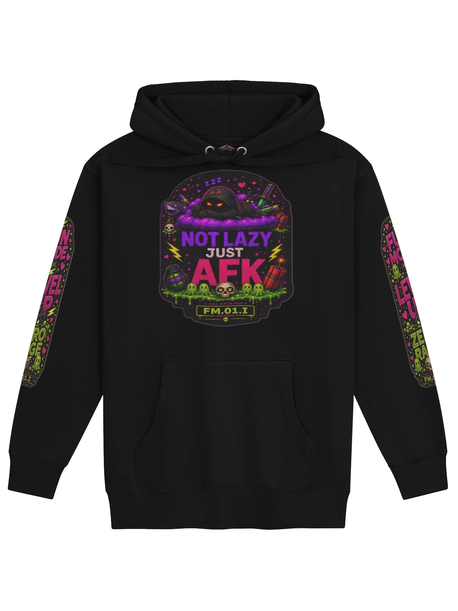 FUN MODE - NOT LAZY, JUST AFK Hoodie product image (1)