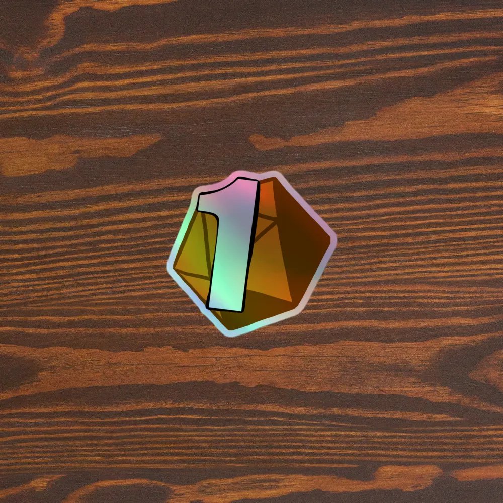 NAT 1 HOLO DICE STICKER product image (5)