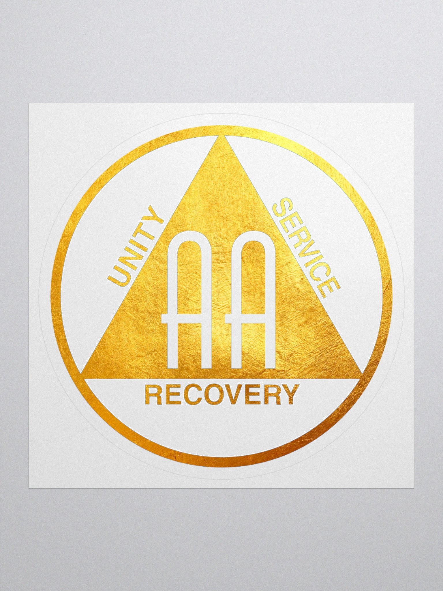 Unity Service Recovery Gold Leaf Design Sticker product image (1)