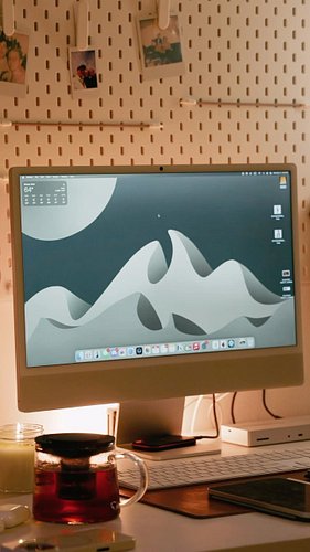 iMac 24” unboxing + setup chill vibes ☕️ 🍂
