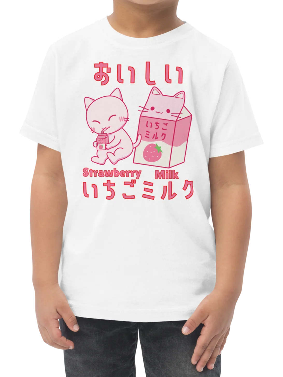 Strawberry Milk Cat - Toddler T-shirt product image (1)