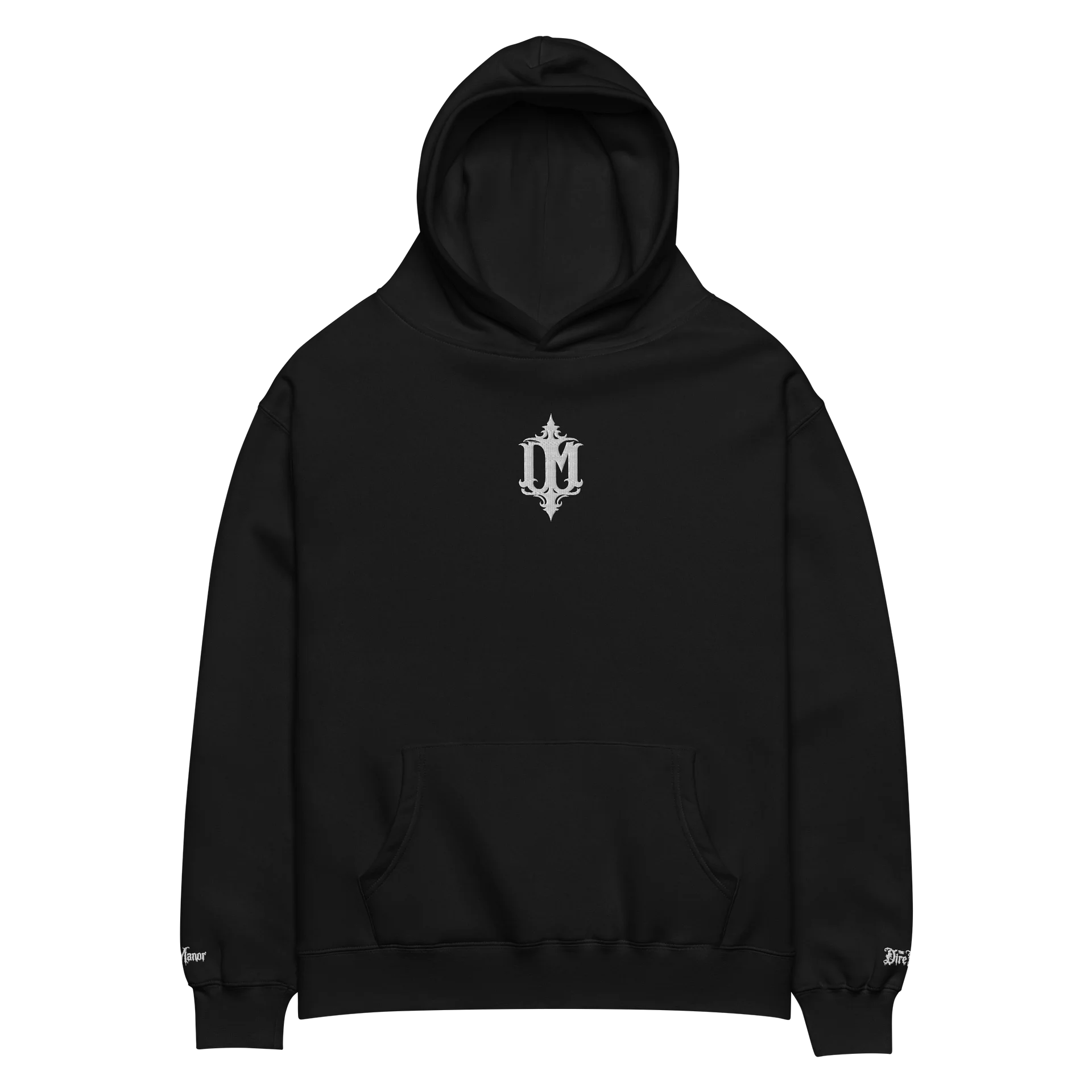 THE DIRE MANOR® — ASHEN RELIC EMBROIDERED HOODIE product image (4)