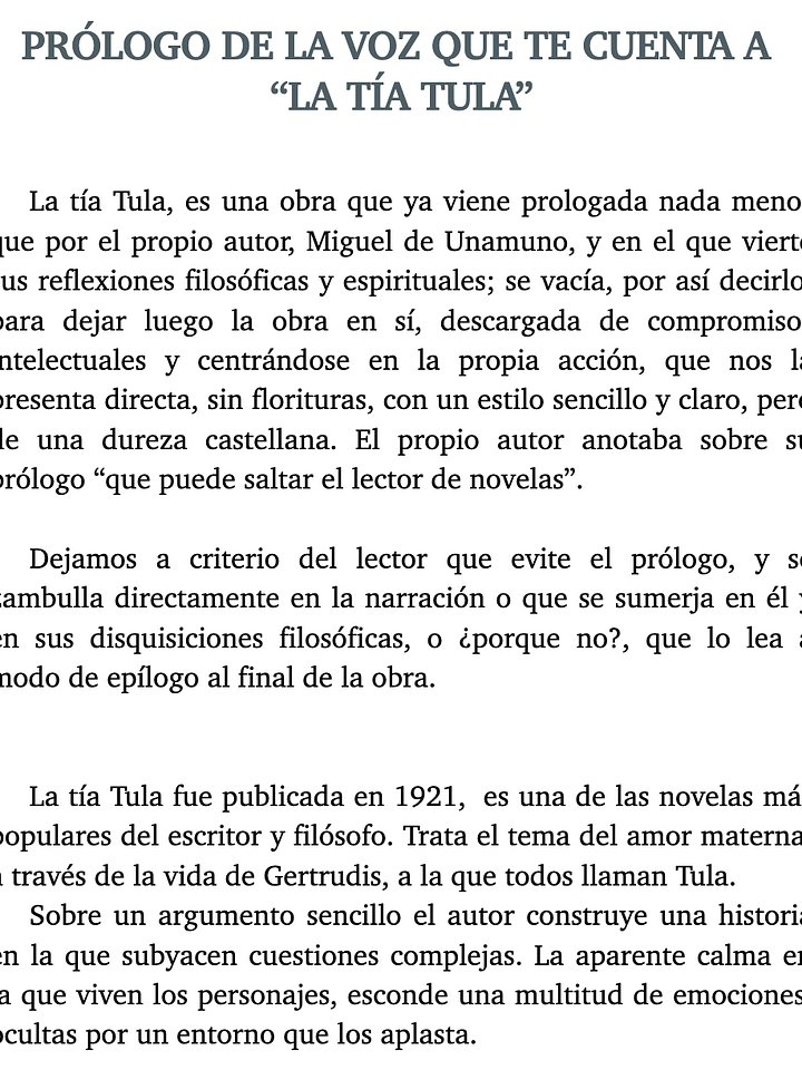 La tía Tula de Miguel de Unamuno - (Ebook) product image (2)