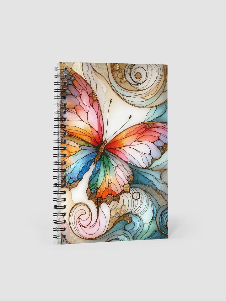Mosaic Butterfly Spiral Notebook product image (1)