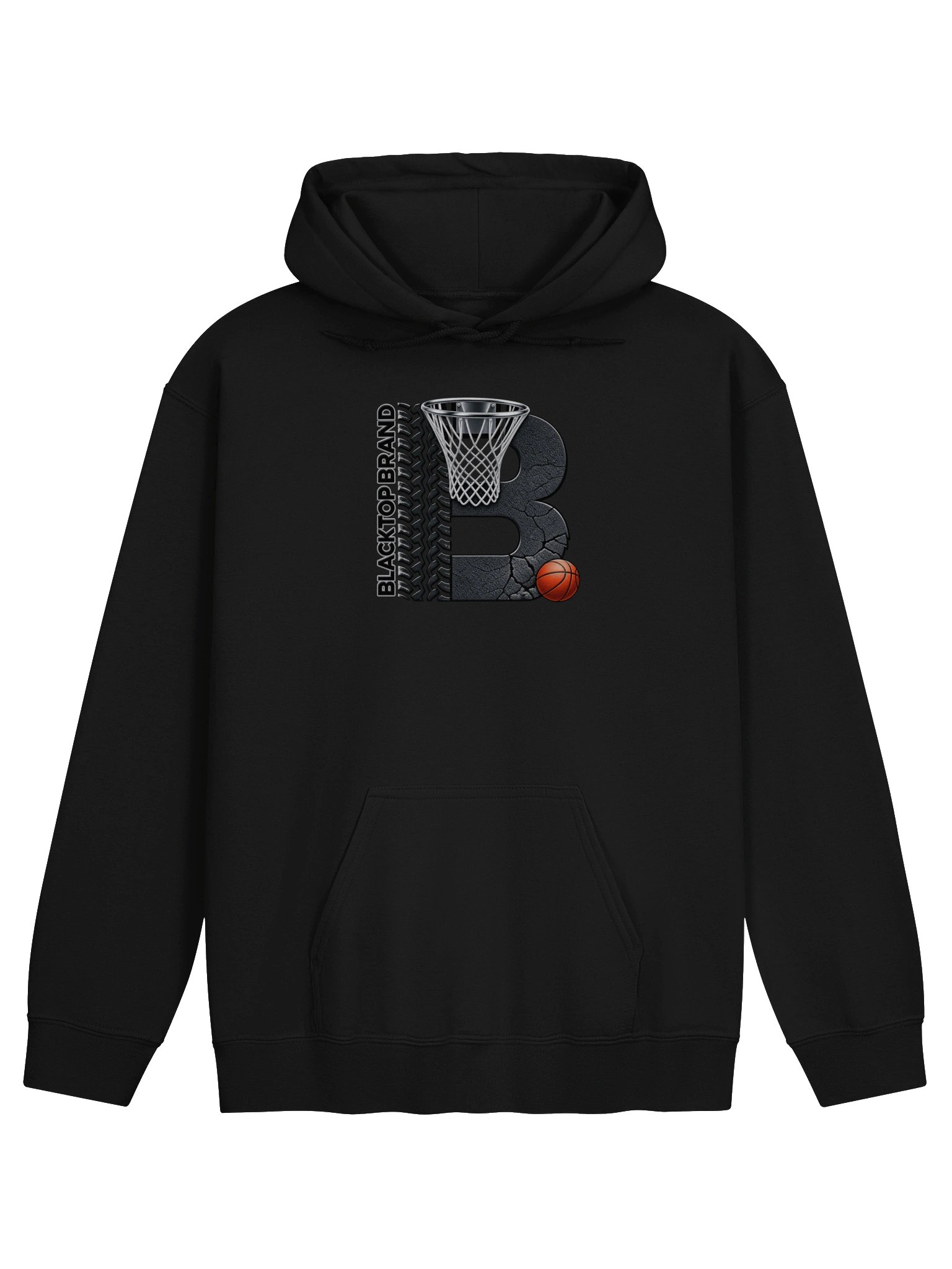 Blacktop Brand Basketball Logo Hoodie product image (1)