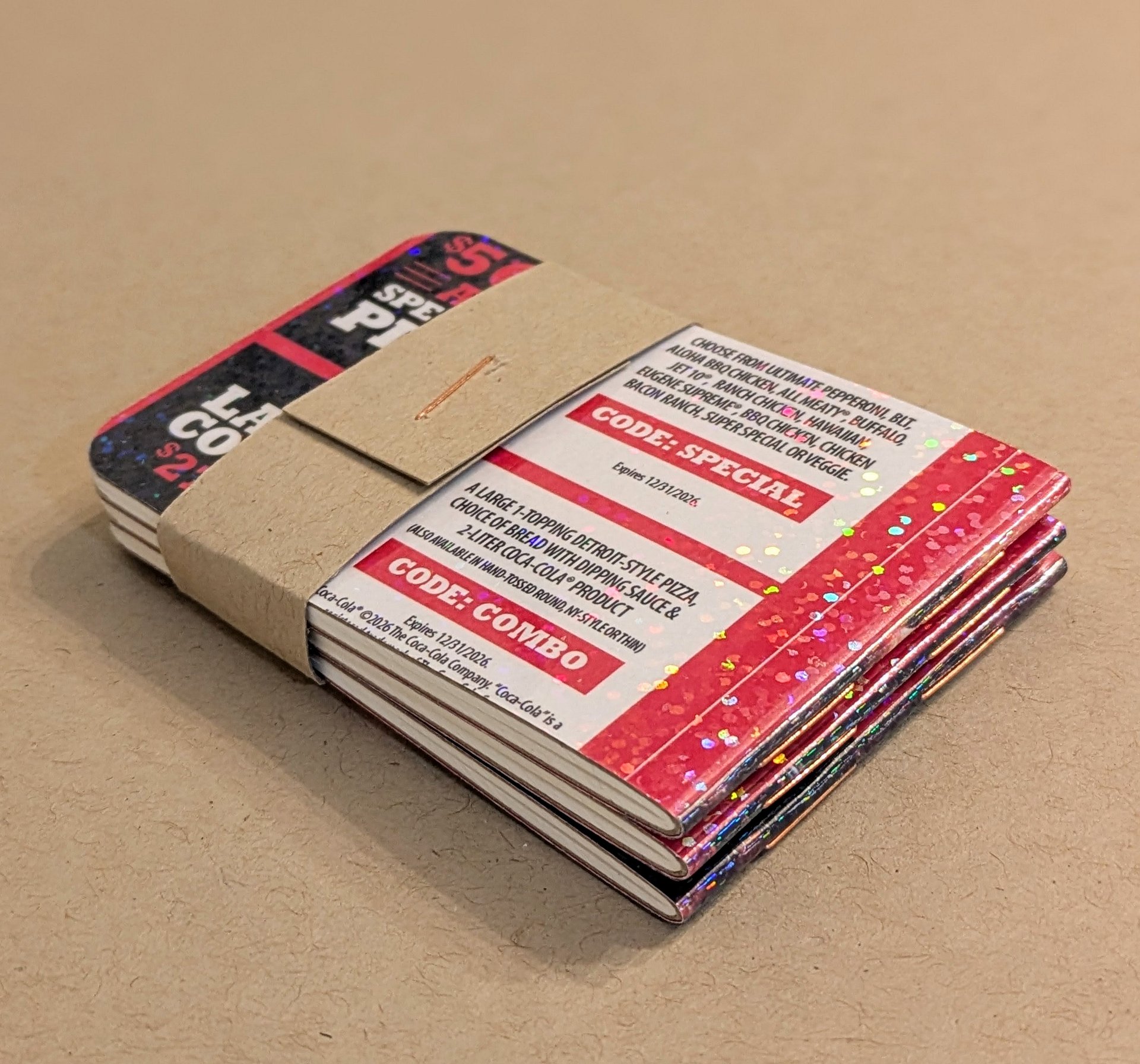 Wallet Notebooks (3-pack) - Jet's Pizza product image (4)