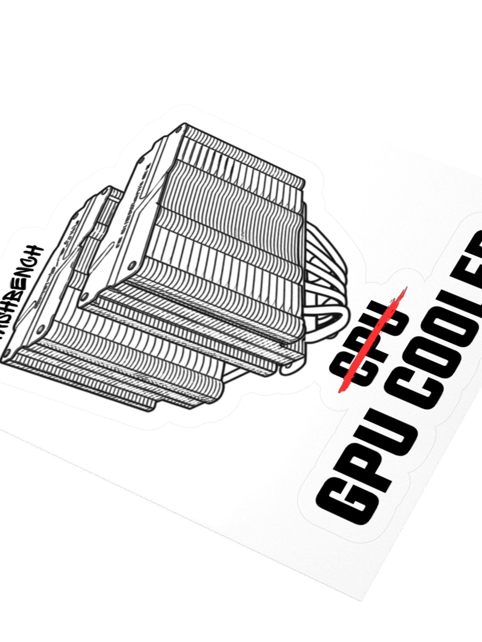 CPU (Not) GPU Cooler Sticker product image (12)