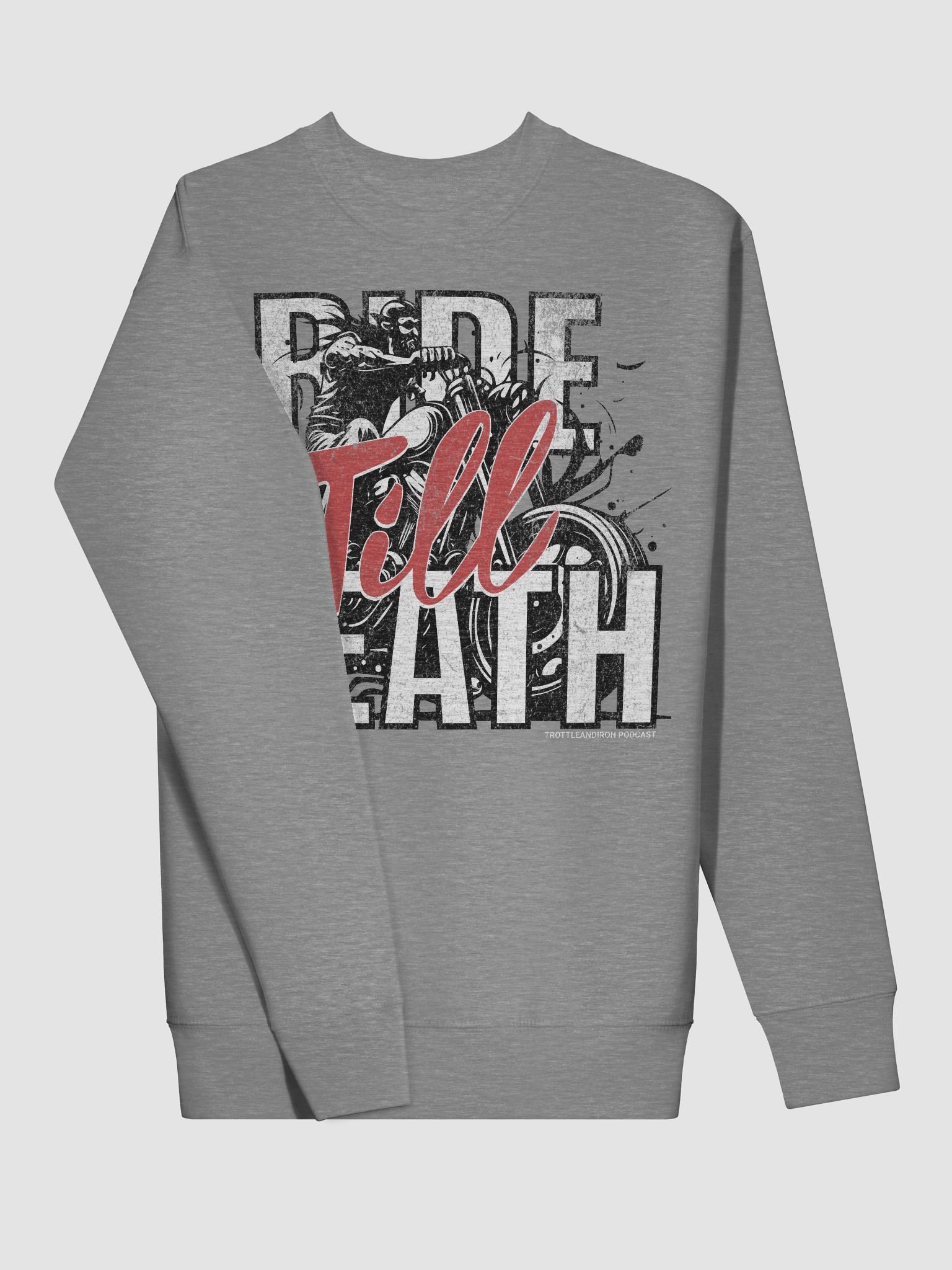 Throttle & Iron “Ride Till Death” Heavyweight Crewneck product image (39)