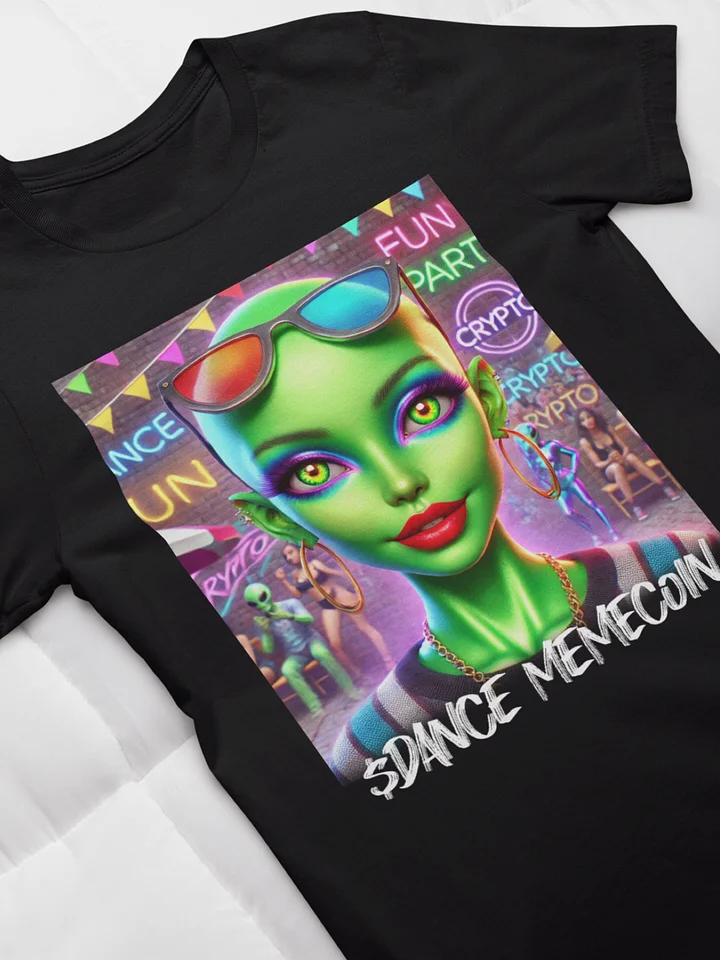PRETTY ALIEN - DANCE MEMECOIN - PREMIUM TEE - BLACK product image (1)