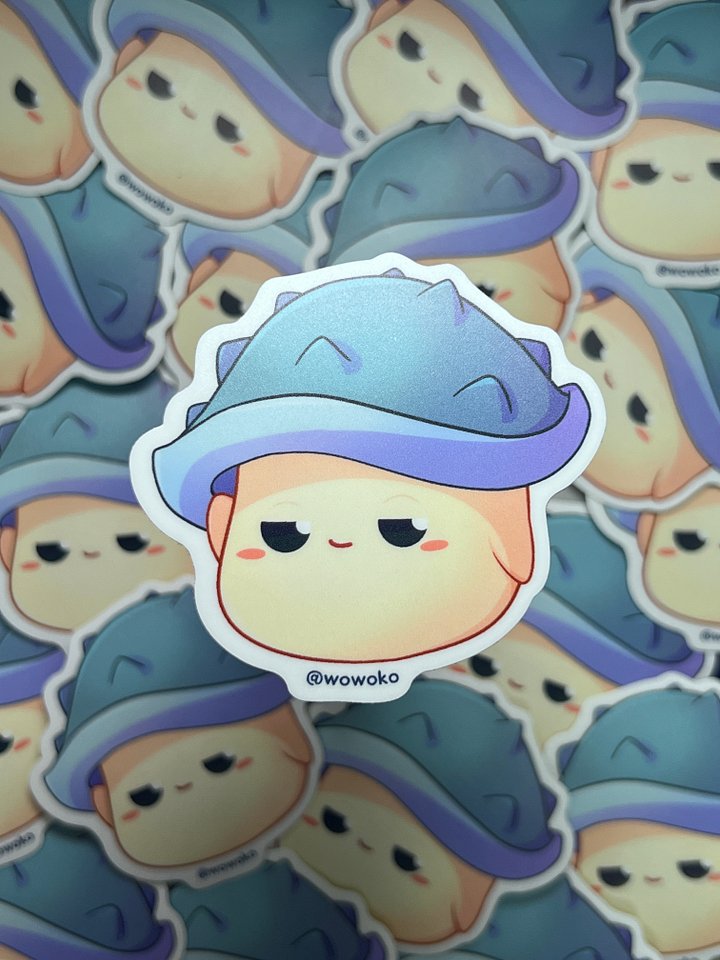 WoWoKo x Potato Fighers - Horned Mushroom - Sticker product image (2)