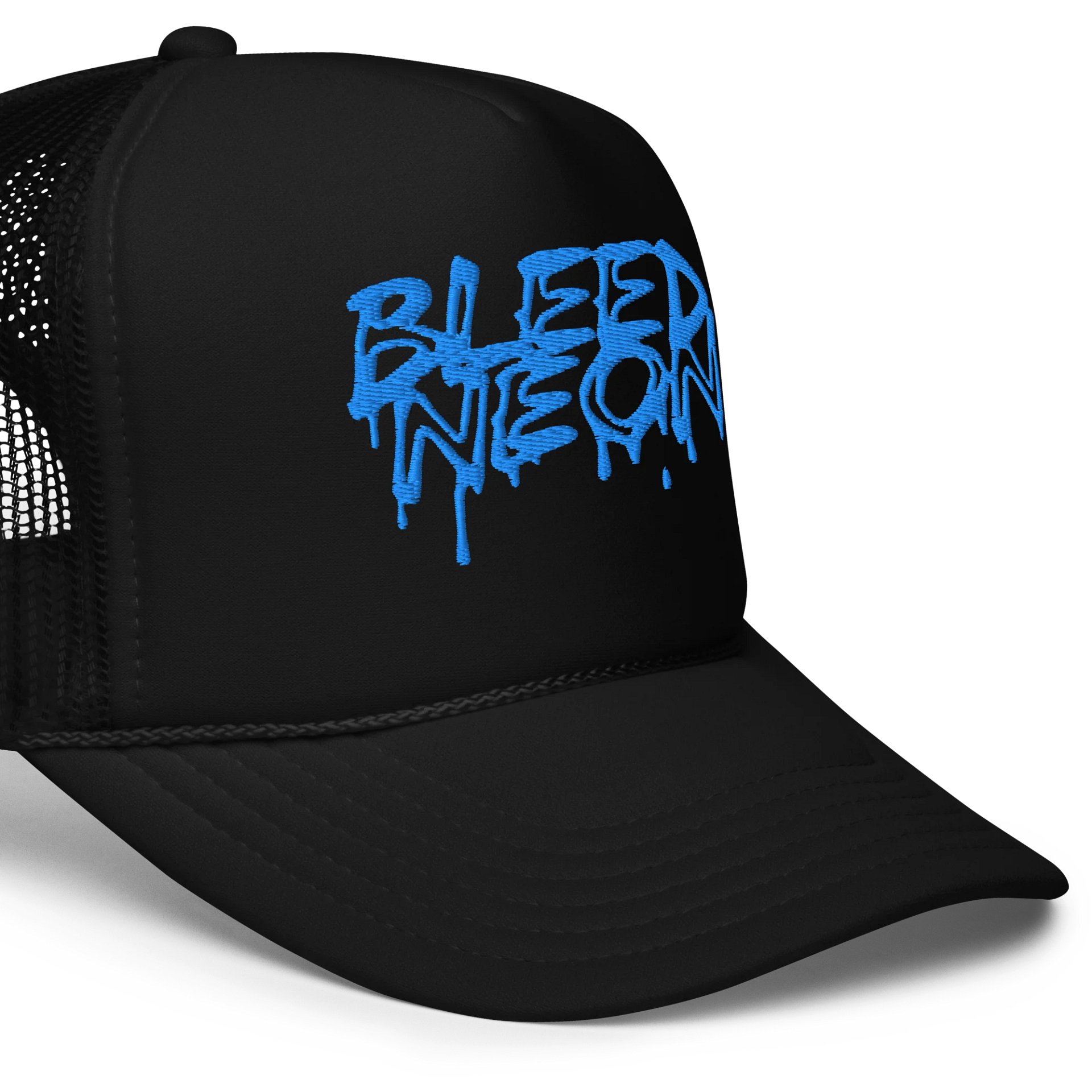 Bleed Neon (BLUE) Trucker Hat product image (5)