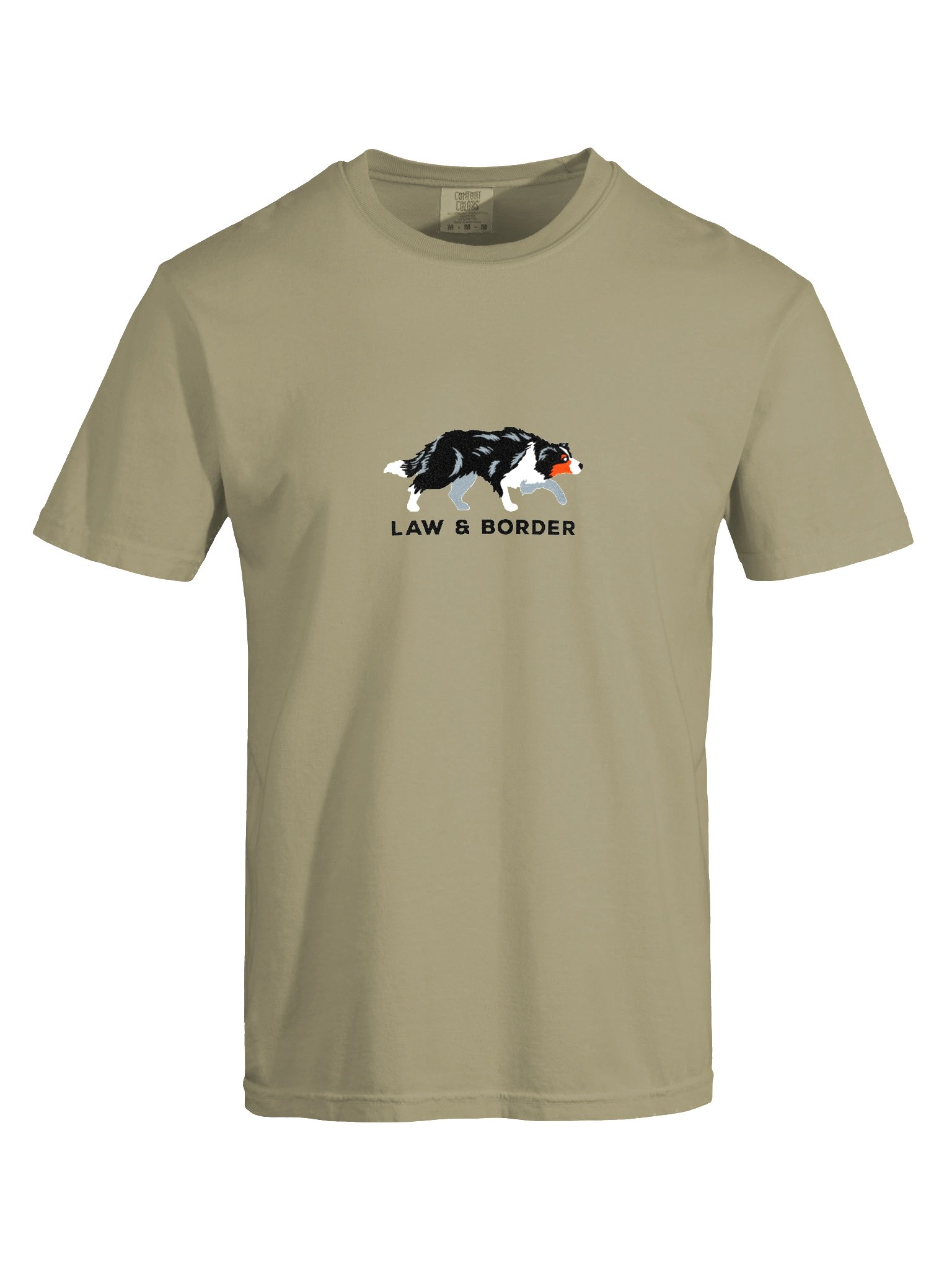 Law and Border T-Shirt(Embroidered) of a Border Collie(Tricolor) product image (10)