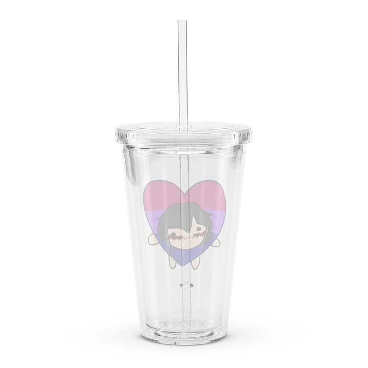 PeoVRC Bi Heart Pride Double Wall Tumbler product image (2)