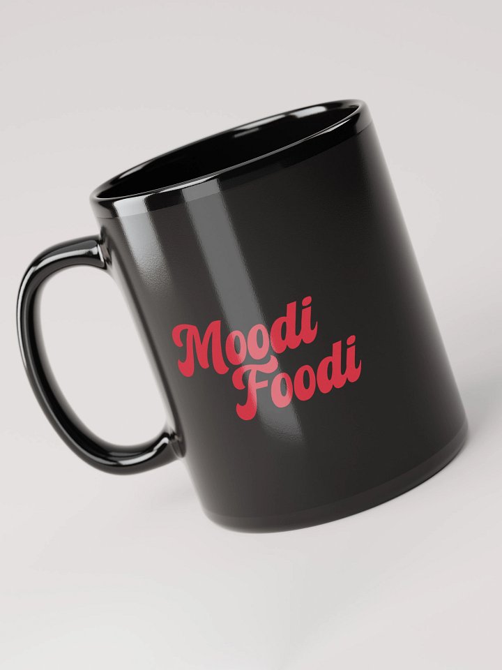 Moodi Foodi Originals Black Mug – Ketchup with Matte Center Finish product image (1)