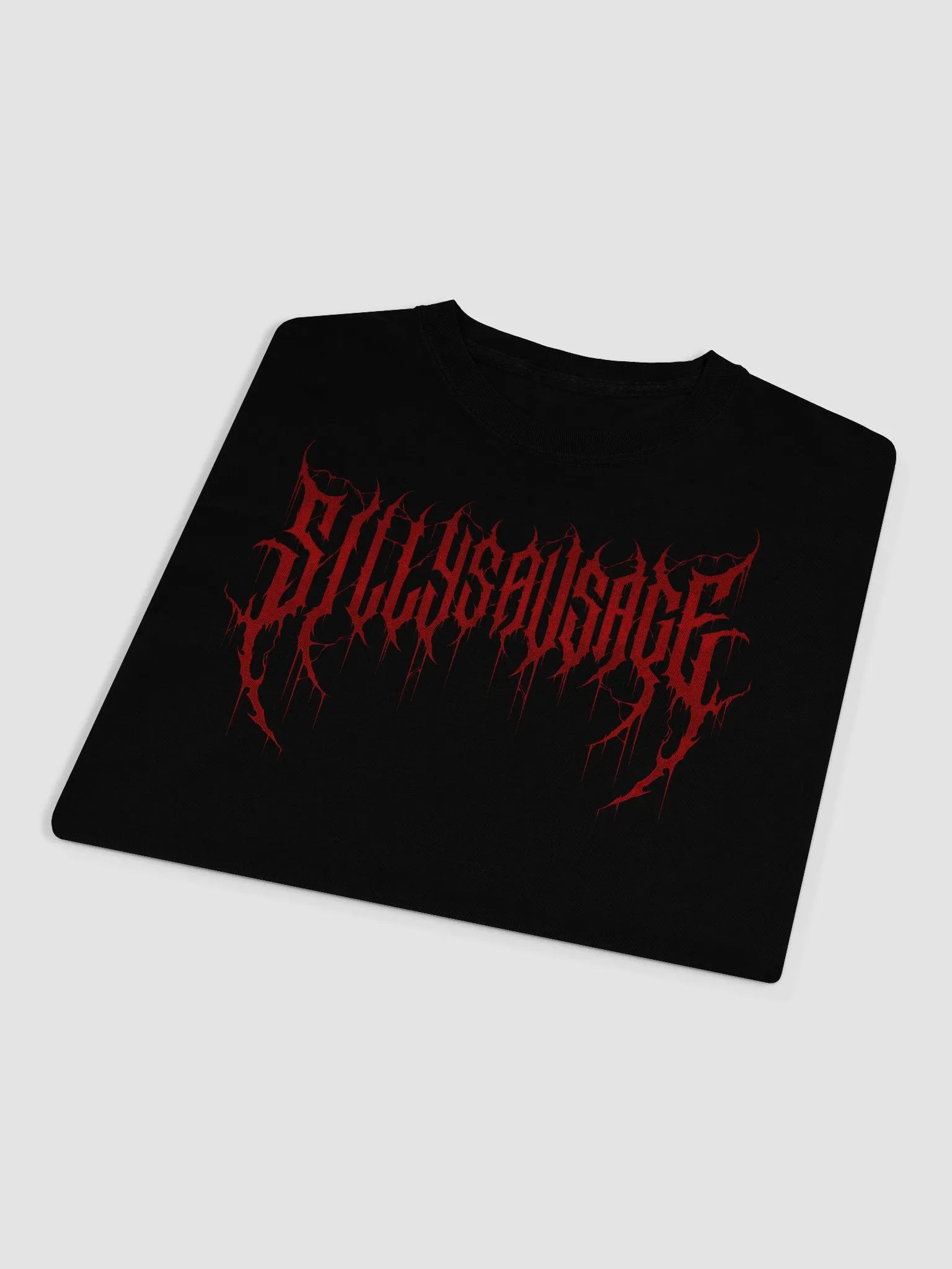 Sillysau5age Deathmetal Longsleeve T-Shirt (Red) product image (3)