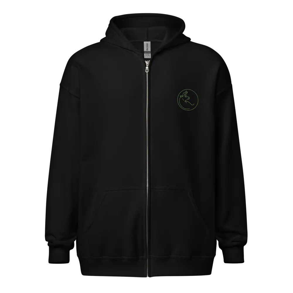 Minimalist Taurus Circle Zip Hoodie product image (1)