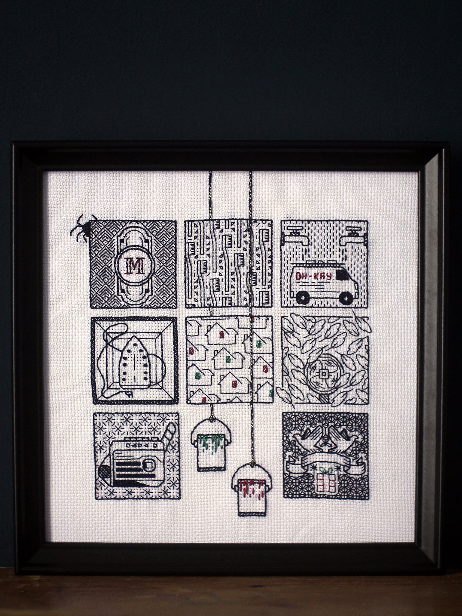 Keep The Change • Blackwork Cross Stitch Pattern • PDF Digital Download product image (2)
