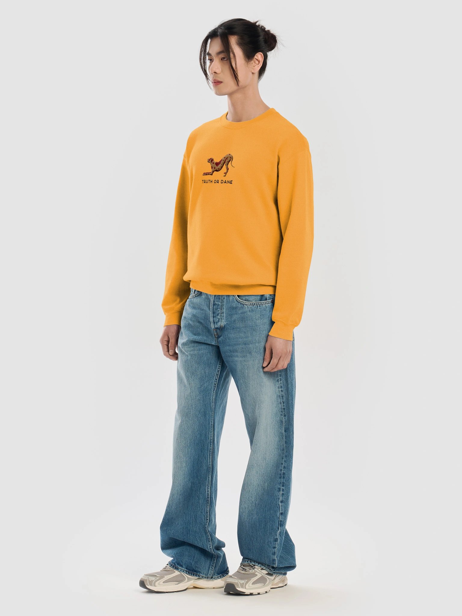 Truth or Dane Sweatshirt (Embroidered) of a Great Dane(Chocolate Merle) product image (39)