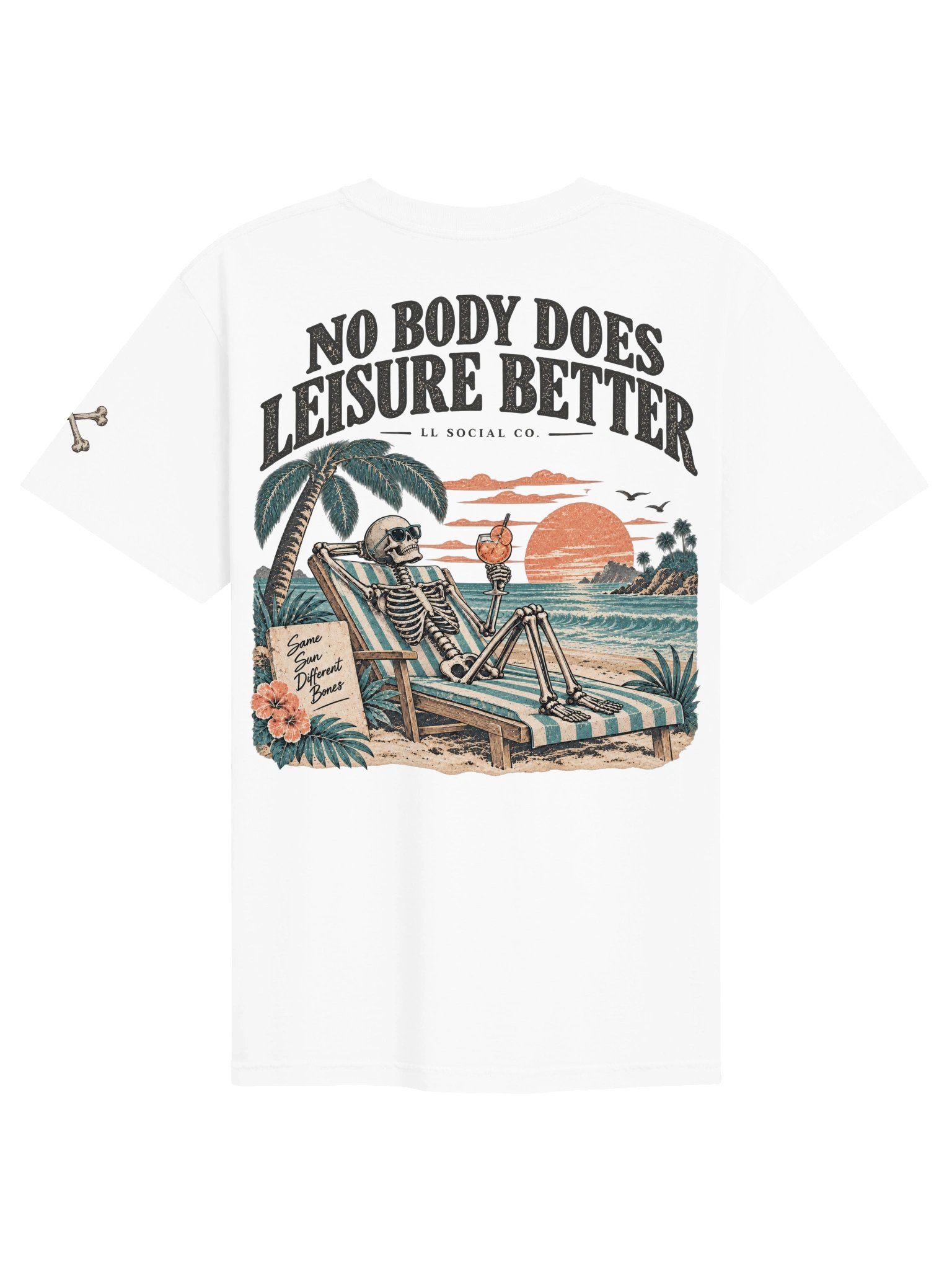No Body Does Leisure Better Comfort Colors Tee — Coastal Skellie Edit product image (19)