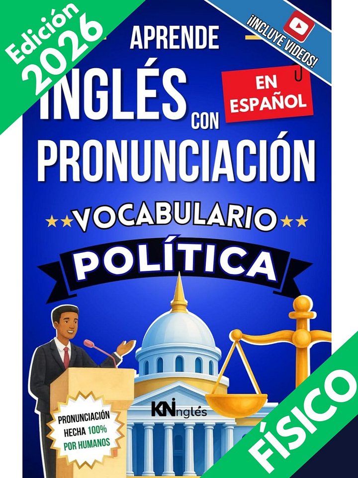 Vocabulario Política / aprende inglés con pronunciación en español - kninglés product image (1)