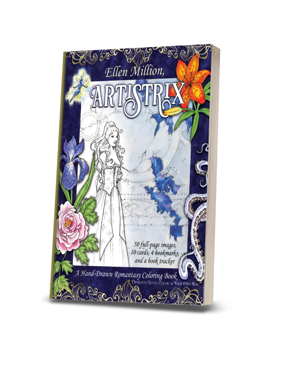 Artistrix - a Hand-Drawn Romantasy Coloring Book product image (1)