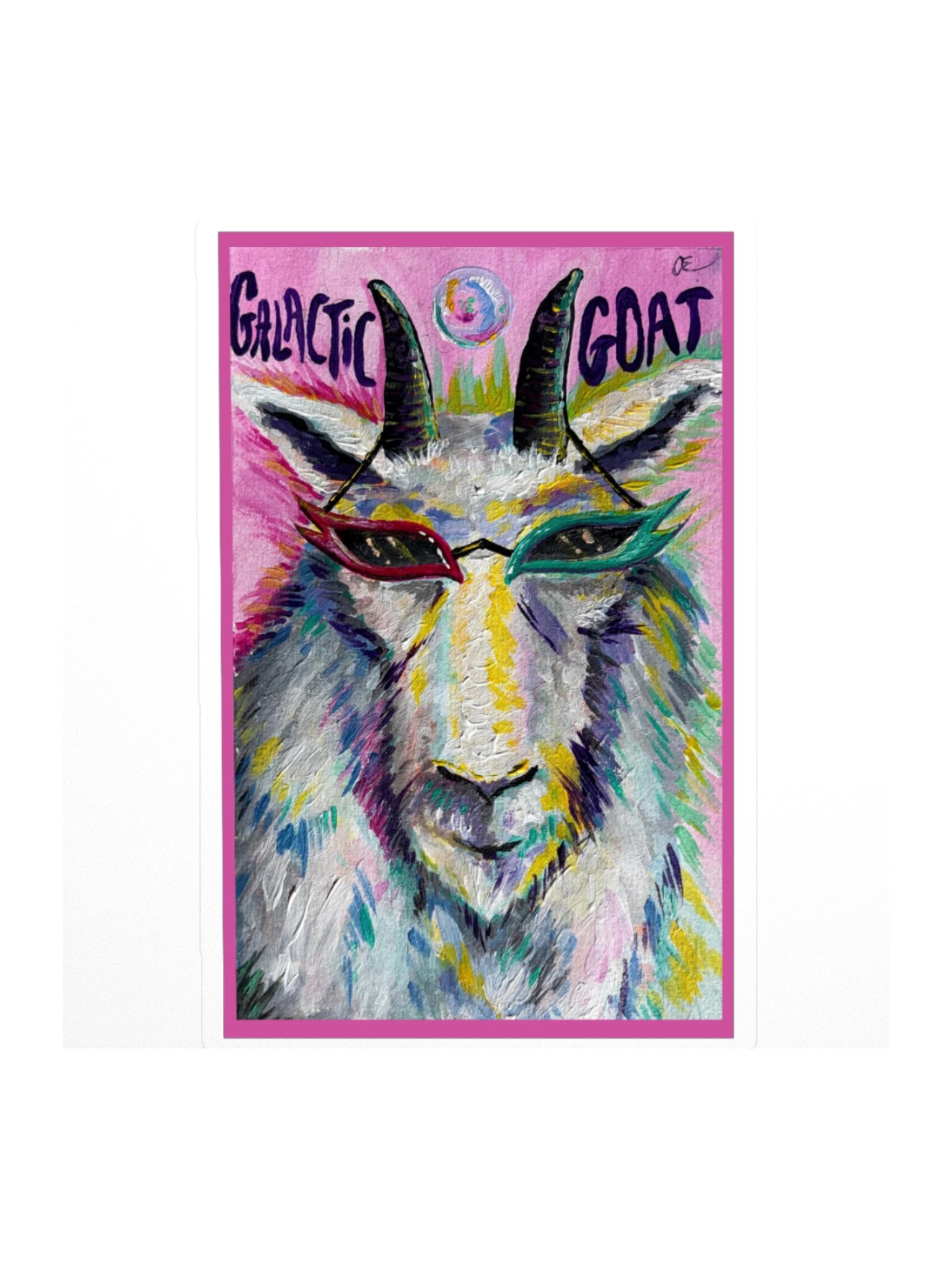 The Galactic Goat Sticker product image (2)