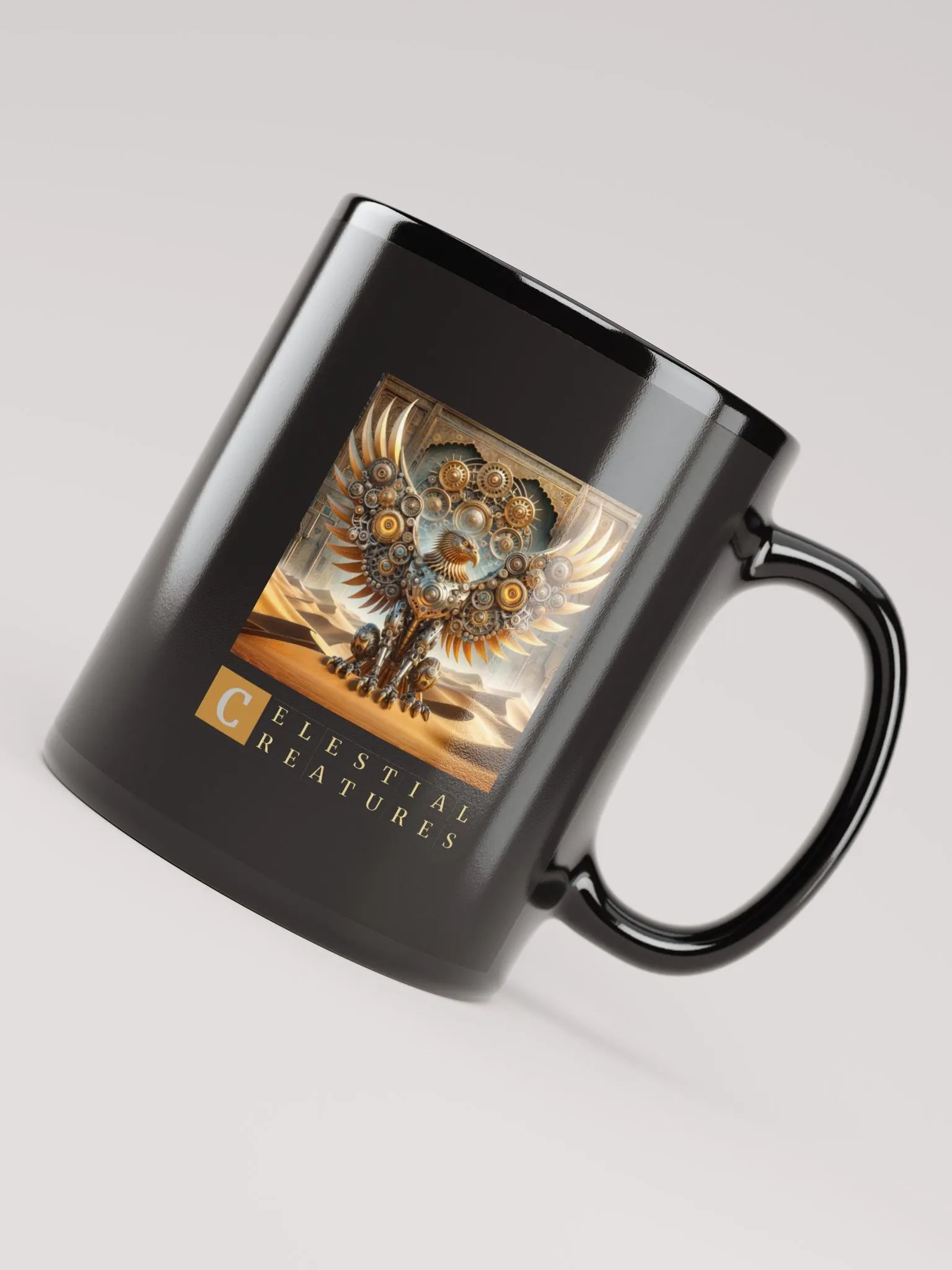 Celestial Creatures | Black Glossy Mug product image (1)