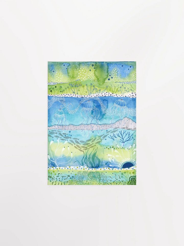 Oceanic Dreams Watercolor Poster product image (2)
