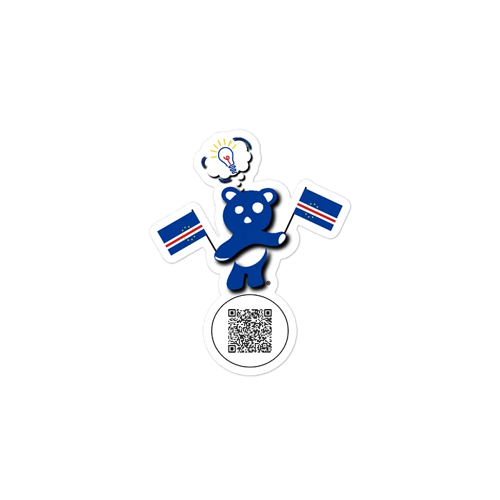 Cabo Verde — Country Bear Sticker | BehrBrained Media product image (2)