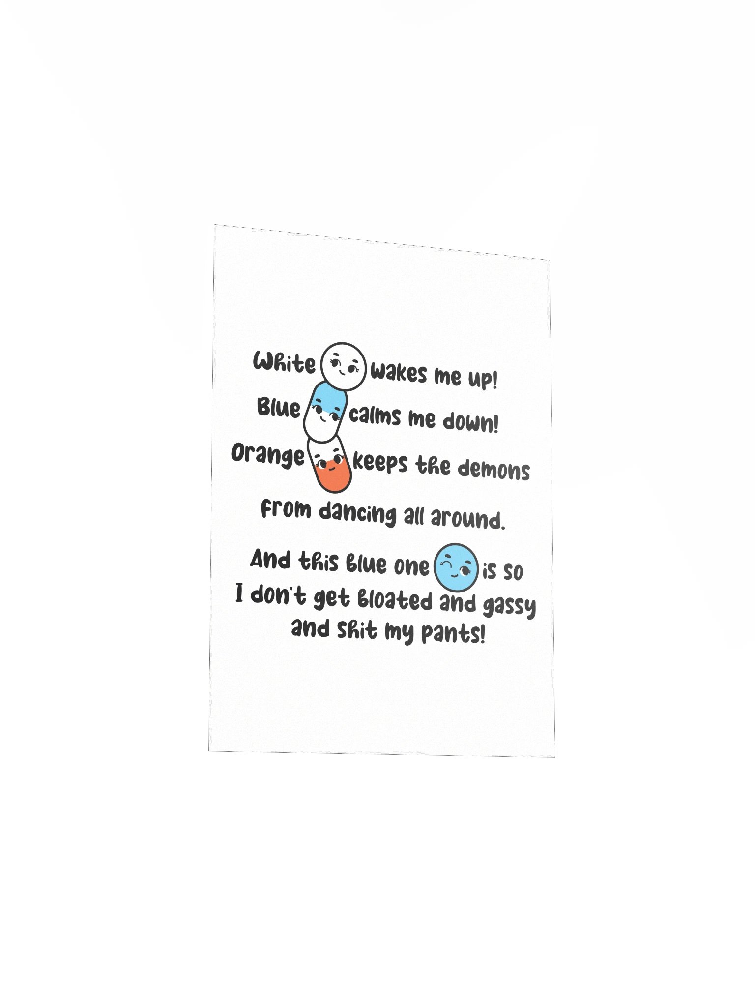 White wakes me up, blue calms me down… Poster product image (3)