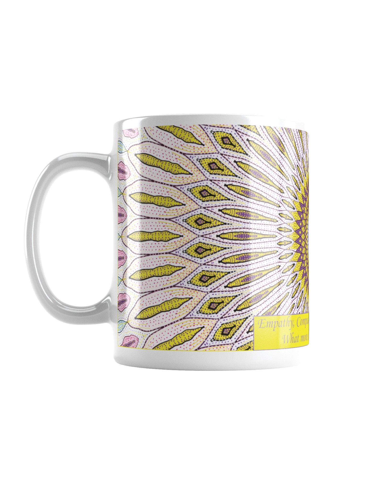Inspirational mug: "Empathy, Compassion, Understanding, Love. What more do you need to know?" product image (2)