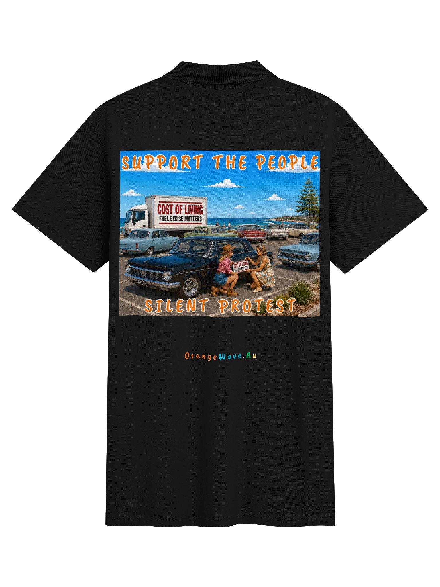 Support the Silent Protest Support the People Polo product image (2)