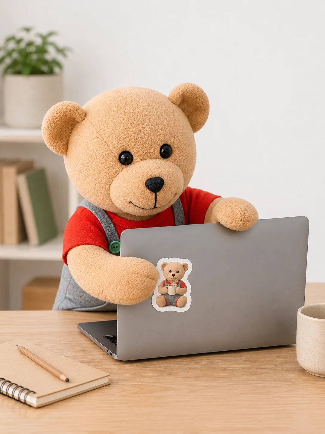 Hibearnate Cafe Teddy Sticker product image (2)