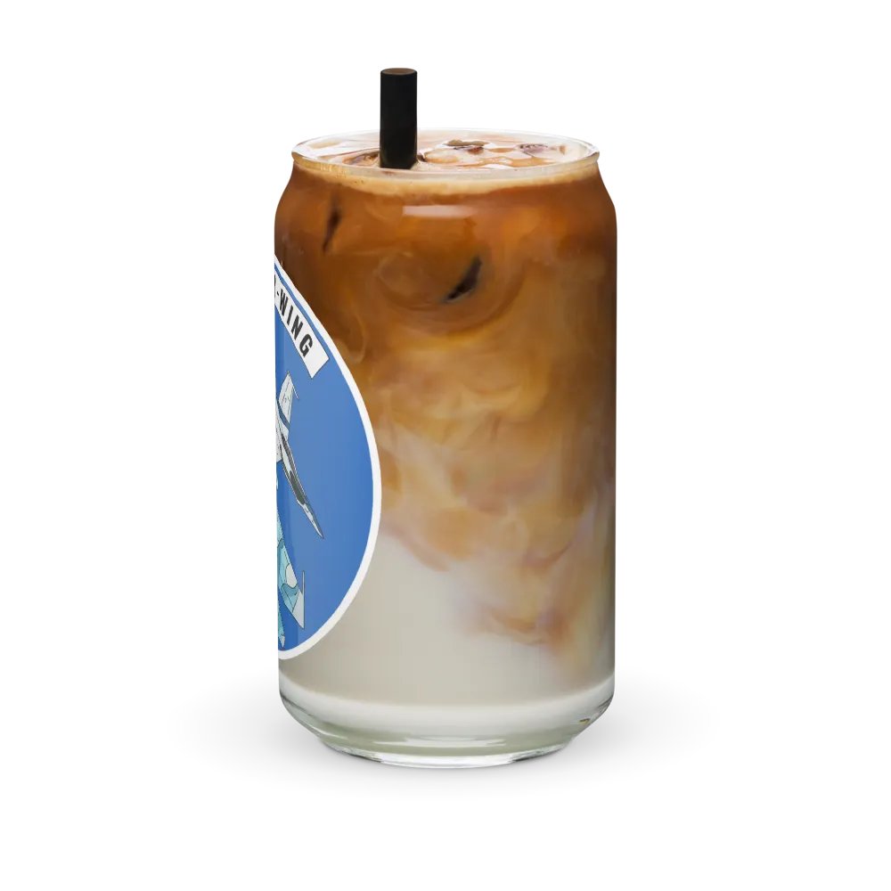 Aussie Air-Wing Wide logo Can-Shaped Glass product image (12)