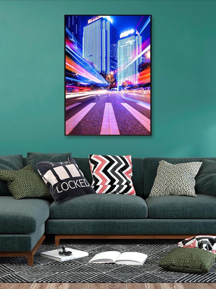 Neon light city #2 (synthwave/vaporwave/retrowave/cyberpunk) — aesthetic poster product image (2)