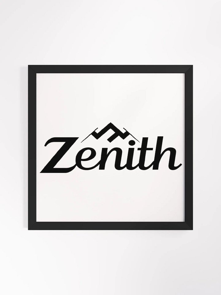Zenith Framed Matte Poster - Minimalist Mountain Peak Design product image (1)