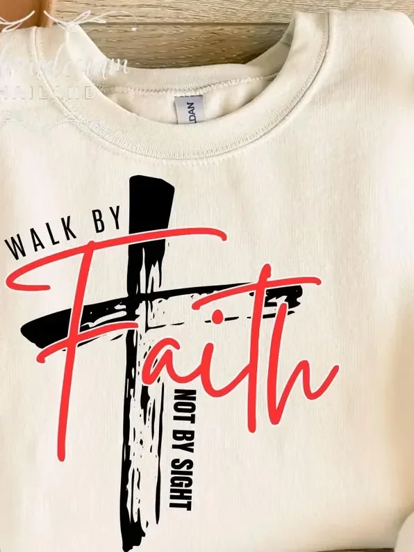 Women's Organic Ribbed Neck T-Shirt Faith product image (3)