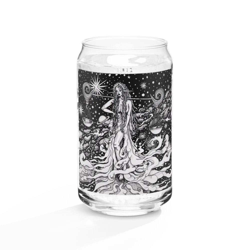 Libra Zodiac Can-Shaped Glass product image (10)