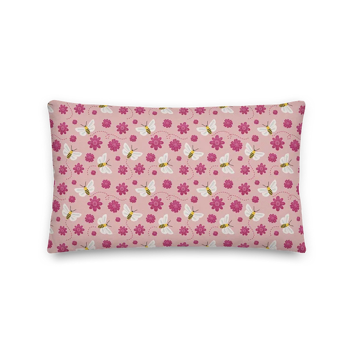 Little Pink Bees Pillow product image (2)