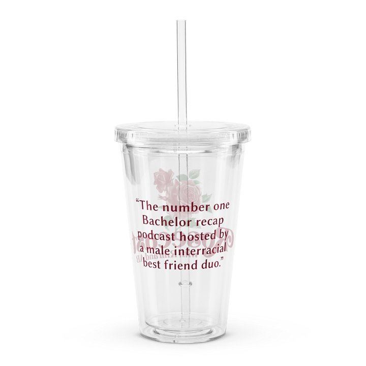 Retro Rose Plastic Tumbler product image (2)
