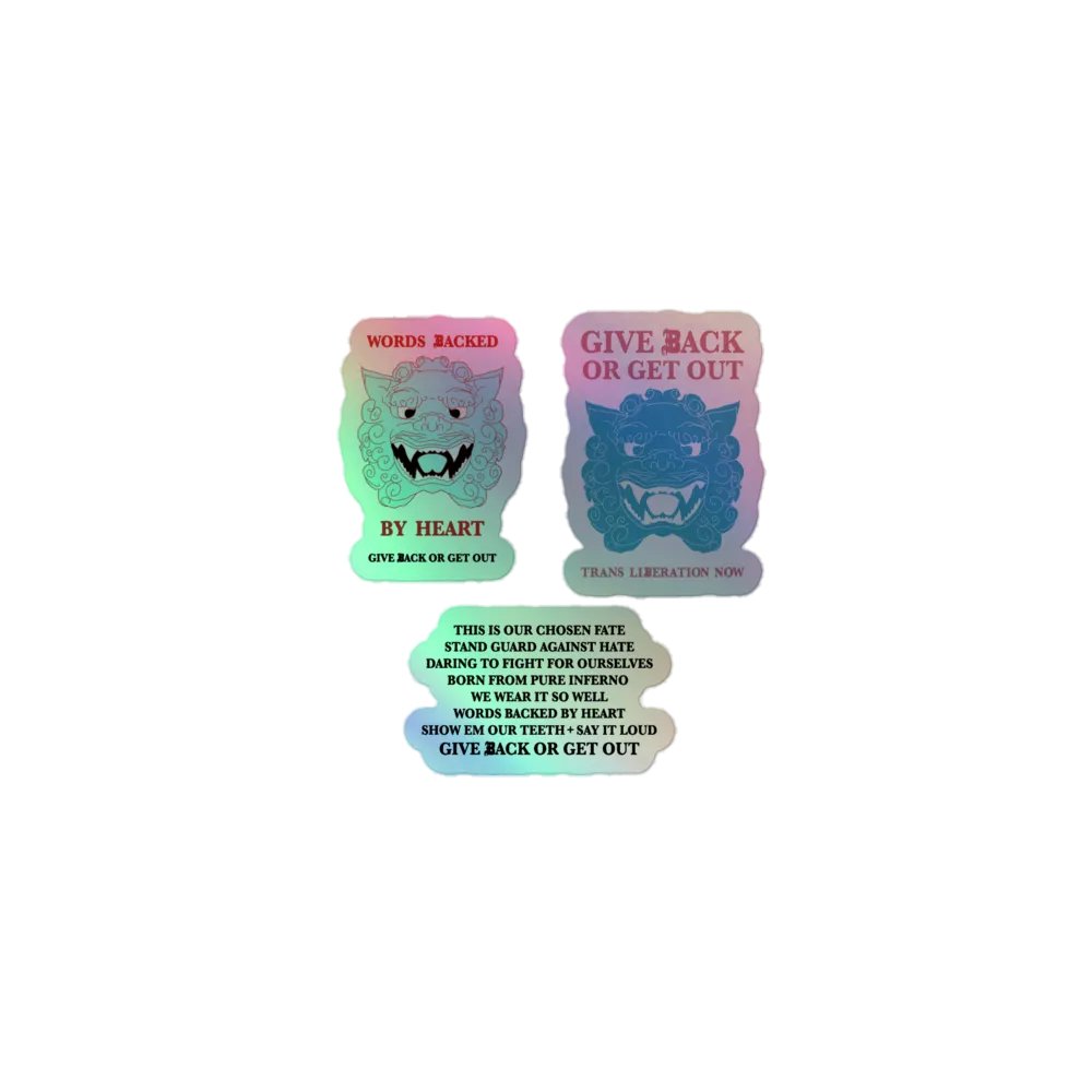 Mantra holo stickers product image (1)
