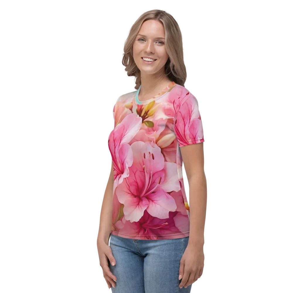 Azalea Allure: Floral Elegance Tees product image (3)
