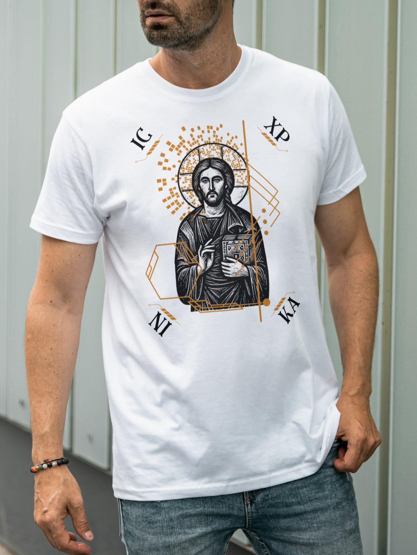 IC XP NI KA - Χριστός Παντοκράτωρ T-Shirt product image (2)